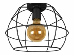 TOSEL Plafón ,metal, ,A28xD25xP25cm Negro Outlet