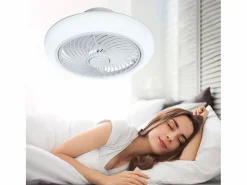 Aire Acondicionado, Ventilación|Plafón ventilador Tristán Helios Home 36W luz LED 3 velocidades + control remoto Ø53x22 cm
