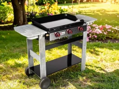 Plancha de asar a gas SAN SEBASTIAN 3 quemadores 8kW^Somagic
