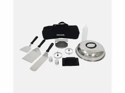 Plancha de gas 3 quemadores acero inoxidable 12kw con carrito y^Sweeek Online