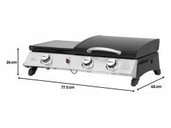 Habitat et jardin Plancha Cocina|Plancha de gas con tapa 