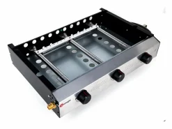 Somagic Plancha Cocina|Plancha de gas de 3 fuegos ANETO