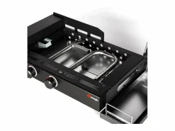 Somagic Plancha de gas especial hamburguesas 5,6kW - Negro Clearance