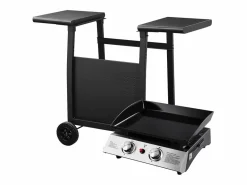 Plancha de gas MALA 2 quemadores 5kW + carrito^Happy Garden Online