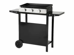 Happy Garden Plancha Cocina|Plancha de gas MÉRIDA 3 quemadores 6kW + carrito -