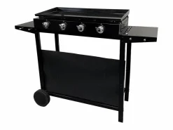 Plancha de gas MÉRIDA 4 quemadores 8kW + carrito^Happy Garden Best