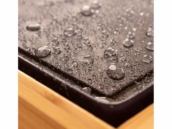 Plancha eléctrica Cecotec Tasty&Grill 2000 Bamboo MixStone 2000W madera/gris Negro