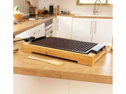 Plancha Cocina|Plancha eléctrica Cecotec Tasty&Grill 2000 Bamboo LineStone 2000W madera/