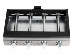 Habitat et jardin Plancha "Presto 4" - 4 quemadores - 9.7kW - Gris