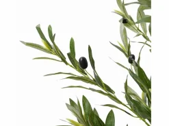 vidaxl Planta Artificial|Planta artificial Mediterráneo 800 hojas macetero + aceitunas