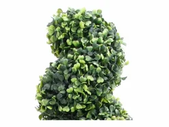 Planta de boj artificial en espiral con maceta de 89 cm Verde Best