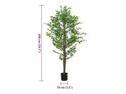 Planta Artificial|Planta ficus artificial 1260 hojas 200 cm