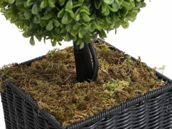 OZAIA Planta, árbol, arbusto artificial Boj 3 bolas - Alt. 90 x D. 18 cm - -PILANA Verde Hot