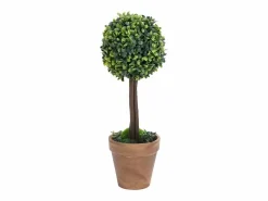 Plantas de Boj Artificiales 2 piezas con Macetas Bola 56 cm^ New