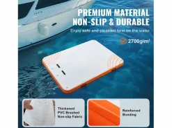 Plataforma Flotante Inflable SucceBuy, 304×243 cm con Escalera^ Best