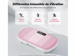 MERACH Aparato De Musculación|Plataforma vibratoria fitness mini, , 11 niveles, mando a distancia, pantalla LED, motor silencioso, compacta, 150 kg, maquina de adelgazar