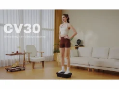 MERACH Aparato De Musculación|Plataforma vibratoria 10 velocidades, LED, mando a distancia, fitness de vibración, pérdida de peso, musculación, , 150KG MÁX