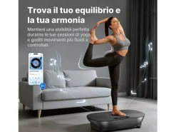 Plataforma vibratoria , 99 niveles, Bluetooth, control remoto, LED con pantalla táctil, altavoz integrado, modo dual, Baixo Ruído, Máx 158kg^MERACH New