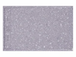 Shower & Design Plato De Ducha|Plato de ducha a ras de suelo cortable en resina SMC - Efecto terrazzo - 140 x 90 cm - LYROSA