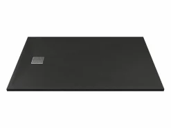 Plato de ducha de resina para colocar en superficie o encastrar, con sifón, , L120 x P80 cm, MIRNOSA^Shower & Design Online