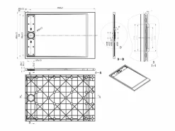 Shower & Design Plato De Ducha|Plato de ducha de resina para instalación, color , Ancho 120 x Prof. 80 cm, LYROSA