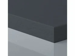 MIRLO Plato de ducha pizarra PURE GRAFITO 100x110 cm rejilla color Gris antracita