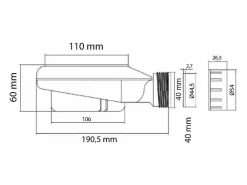 Plato de ducha pizarra PURE GRAFITO 100x110 cm rejilla inox^MIRLO Hot