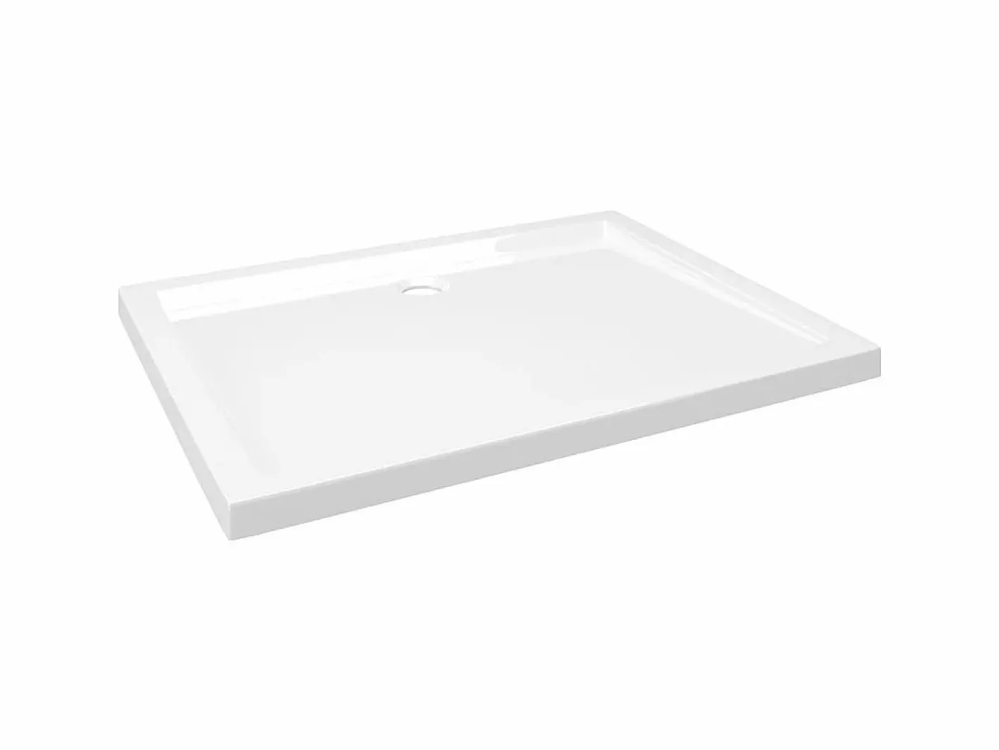 Plato de ducha rectangular ABS 80x100 cm ES621897 Blanco New