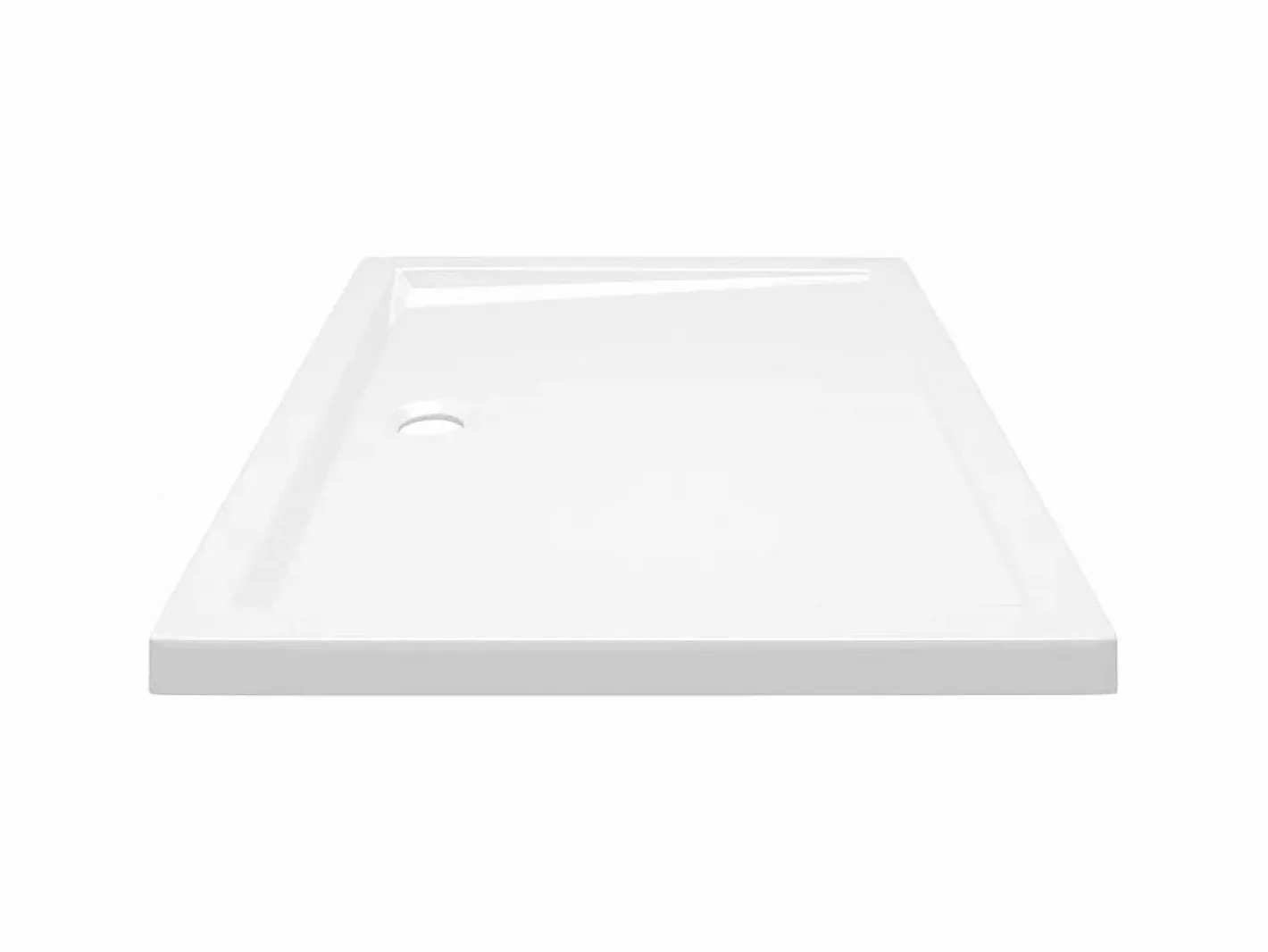 Plato de ducha rectangular ABS 80x100 cm ES621897 Blanco New