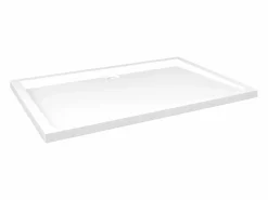 Plato de ducha rectangular ABS 80x120 cm ES796375 Blanco Clearance