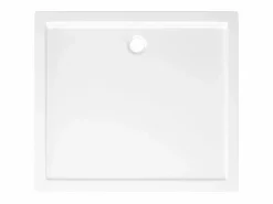 Plato de ducha rectangular ABS 80x90 cm ES276898 Blanco New