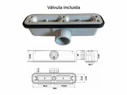 Plato de ducha resina COVER CREMA 80x120cm^STANO New