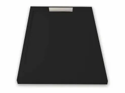 MIRLO Plato de ducha resina LUX 90x170cm rejilla inox Negro Best