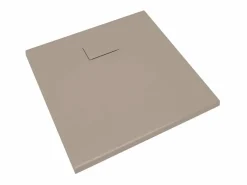 Plato de ducha SMC marrón 90x90 cm ES903533 Topo