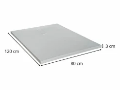 Plato de ducha SOMA extraplano efecto piedra 120x80^