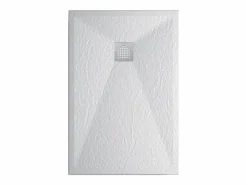 Plato Ducha Resina TITAN- Antideslizante Extraplano Ultraligero Textura pizarra Color 80X170 CM-Valvula+Rejilla Inox^ New