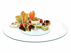 The Home Deco Factory Presentación Y Servicio|Plato giratorio de cristal de 45 cm
