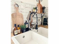 Essebagno Plimo Mezclador para fregadero con ducha móvil cromado Negro Outlet