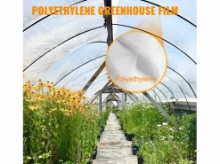 Plástico de Invernadero SucceBuy 4.9x8.5 m, Cubierta de Plástico de Polietileno de 0.15 mm Transparente Outlet