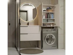 TOPESHOP POLA - Mueble de Baño sobre la Lavadora - - 64 x 30 x 180 cm Beige Online