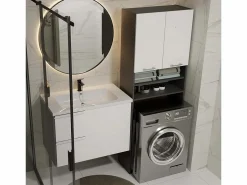 POLA - Mueble de baño sobre la lavadora - Antracita / Blanco^TOPESHOP Clearance