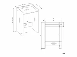 TOPESHOP POLA NP - Mueble de baño para lavadora + Estante de baño - 64x50x97,5 cm - Cachemira Beige Discount