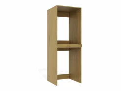 TOPESHOP POLA TWIN - Armario de baño para lavadora y secadora con columna de estantes - Roble Color natural claro New