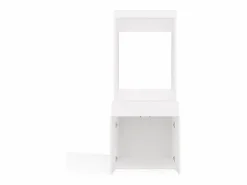 TOPESHOP POLA TWIN 1S - Mueble de baño para lavadora y secadora, mueble con cajón - 64x64x162 cm - Blanco