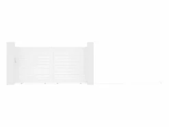 EXPERTLAND Portón|Portón corredero aluminio Ancho 374 x Alt. 180 cm NAZARIO
