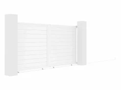 EXPERTLAND Portón|Portón corredero aluminio Ancho 374 x Alt. 180 cm NAZARIO