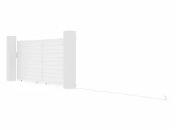 EXPERTLAND Portón|Portón corredero aluminio Ancho 374 x Alt. 180 cm NAZARIO