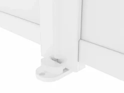 EXPERTLAND Portón de aluminio Ancho 305 x Alt. 181 cm NAZARIO Blanco New