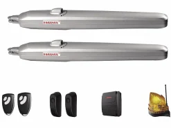 EXPERTLAND Portón|Portón motorizado de aluminio color antracita NAZARIO - Ancho 392 x Alt. 173 cm