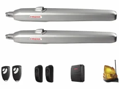 EXPERTLAND Portón motorizado de aluminio color antracita PRIMO - Ancho 392 x Alt. 158 cm Gris antracita New